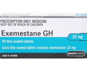 Aromasin 25mg X 30 tablets (Australian Pharma)